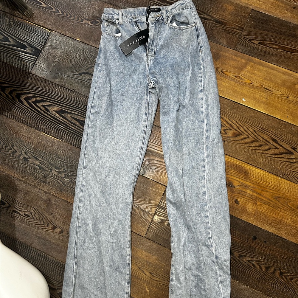 White Fox Boutique Gray Boyfriend Jeans